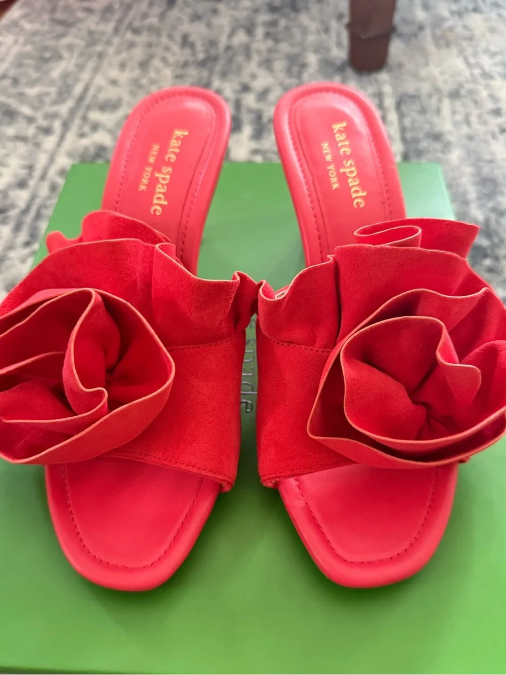 kate spade red flourish sandals